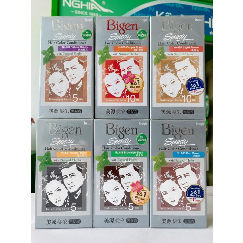 THUỐC NHUỘM TÓC PHỦ BẠC BIGEN XÁM