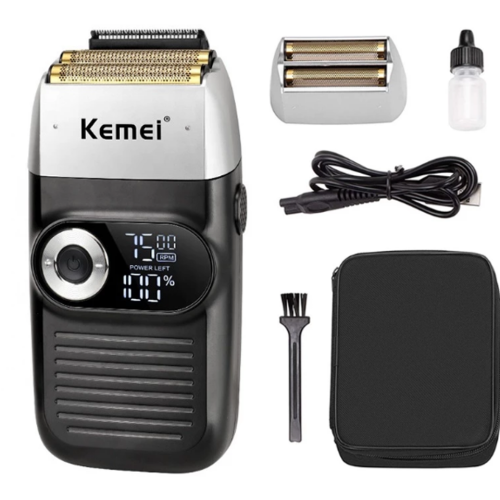 Máy cạo râu Kemei KM-2026,3 lưỡi kép,