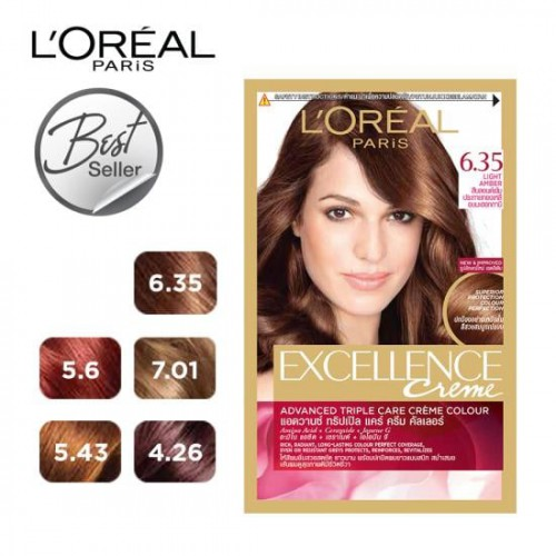 Thuốc Nhuộm Tóc Phủ Bạc LOREAL Excellence Creme 100% chính hãng công ty 172ml (Mẫu mới nhất)