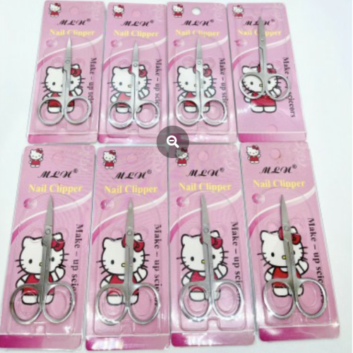 Kéo Cắt Lông Mày / Lông Mi / Lông Mũi Cao Cấp Loại Tốt Đầu Cong Kitty