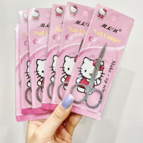 Kéo Cắt Lông Mày / Lông Mi / Lông Mũi Cao Cấp Loại Tốt Đầu Cong Kitty
