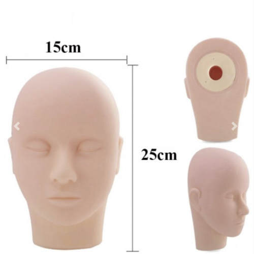 Đầu giả Manocanh silicon mềm học Massage - nối mi - bấm huyệt